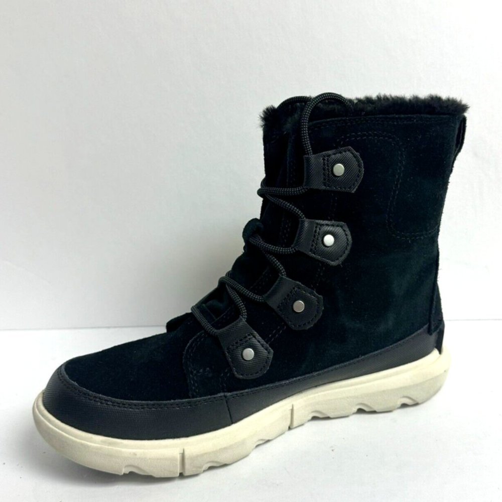 Sorel Womens Explorer II Joan Waterproof Boot Black Size 8 M - Picture 2 of 6
